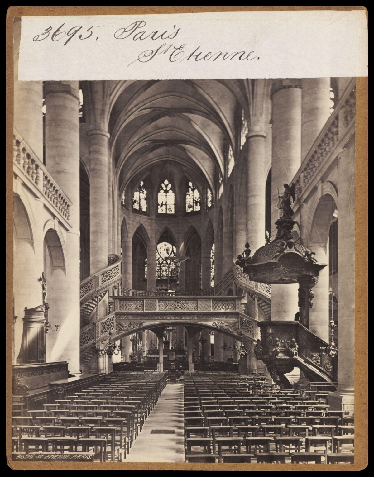 Interior of Saint Etienne, Paris