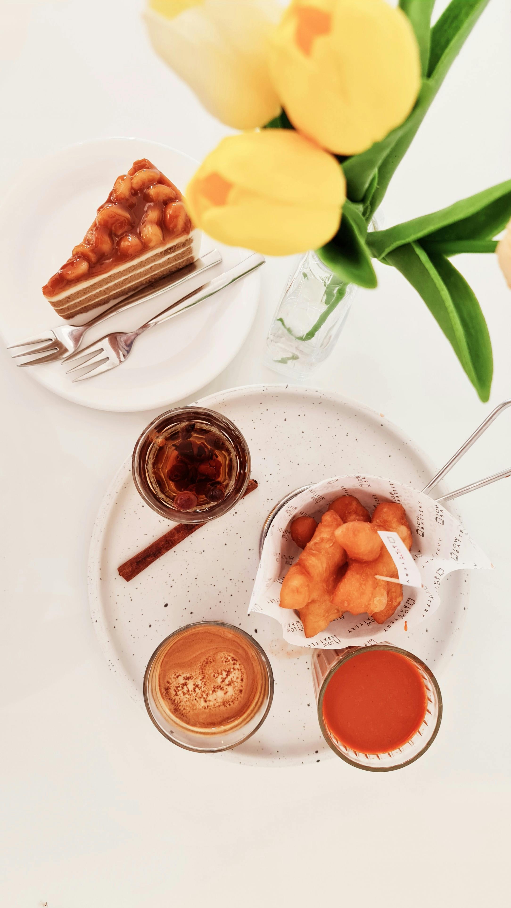 Coffee and Dessert Brunch Spread