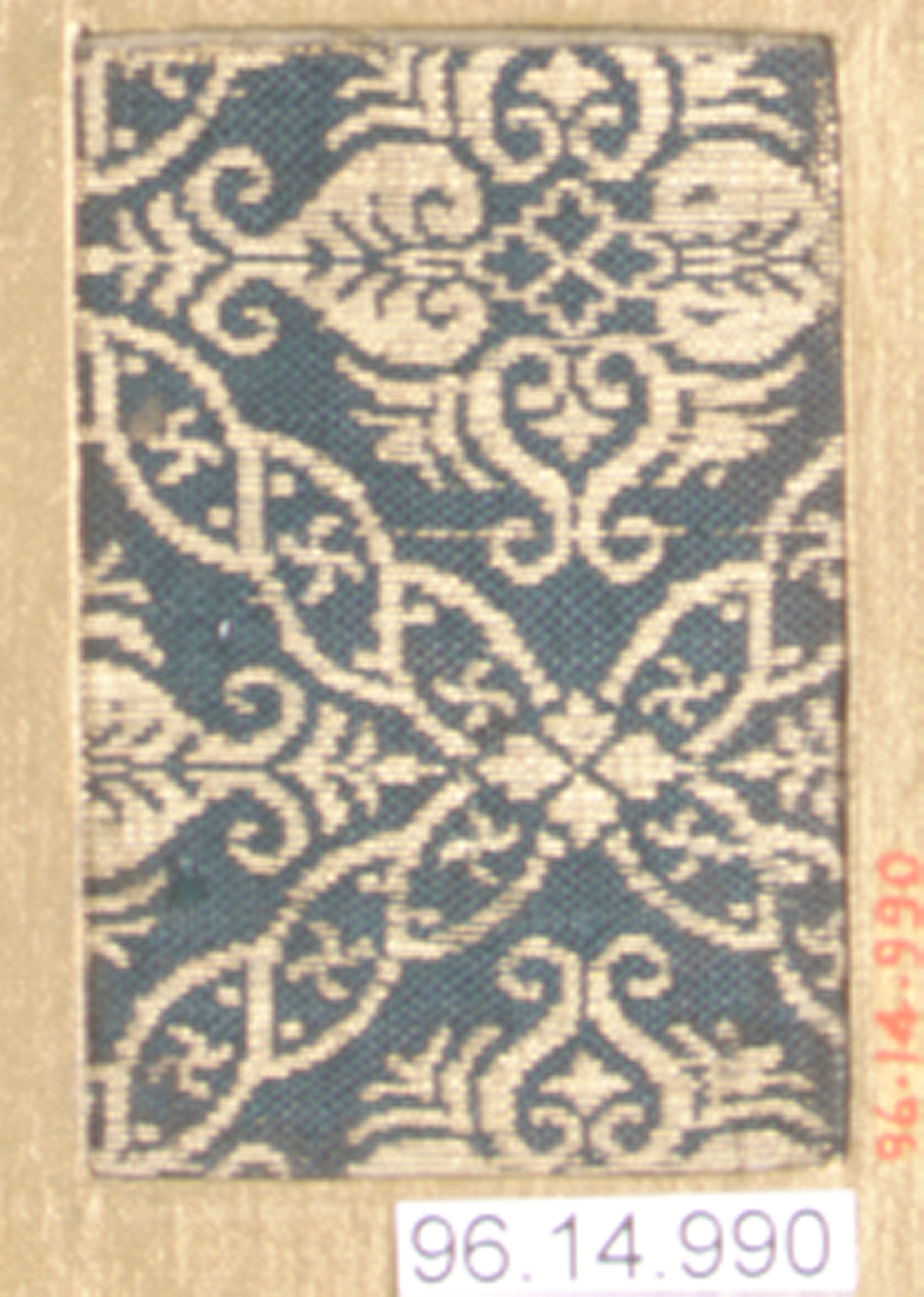 Vintage Woven Textile Pattern Sample