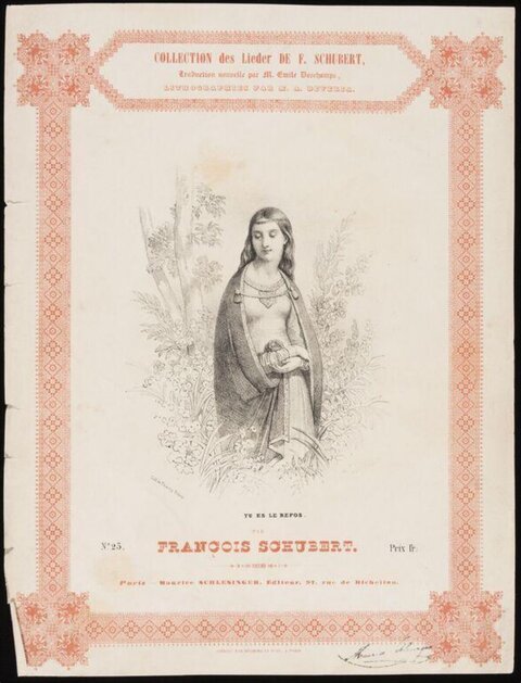Schubert Lieder Sheet Music Cover