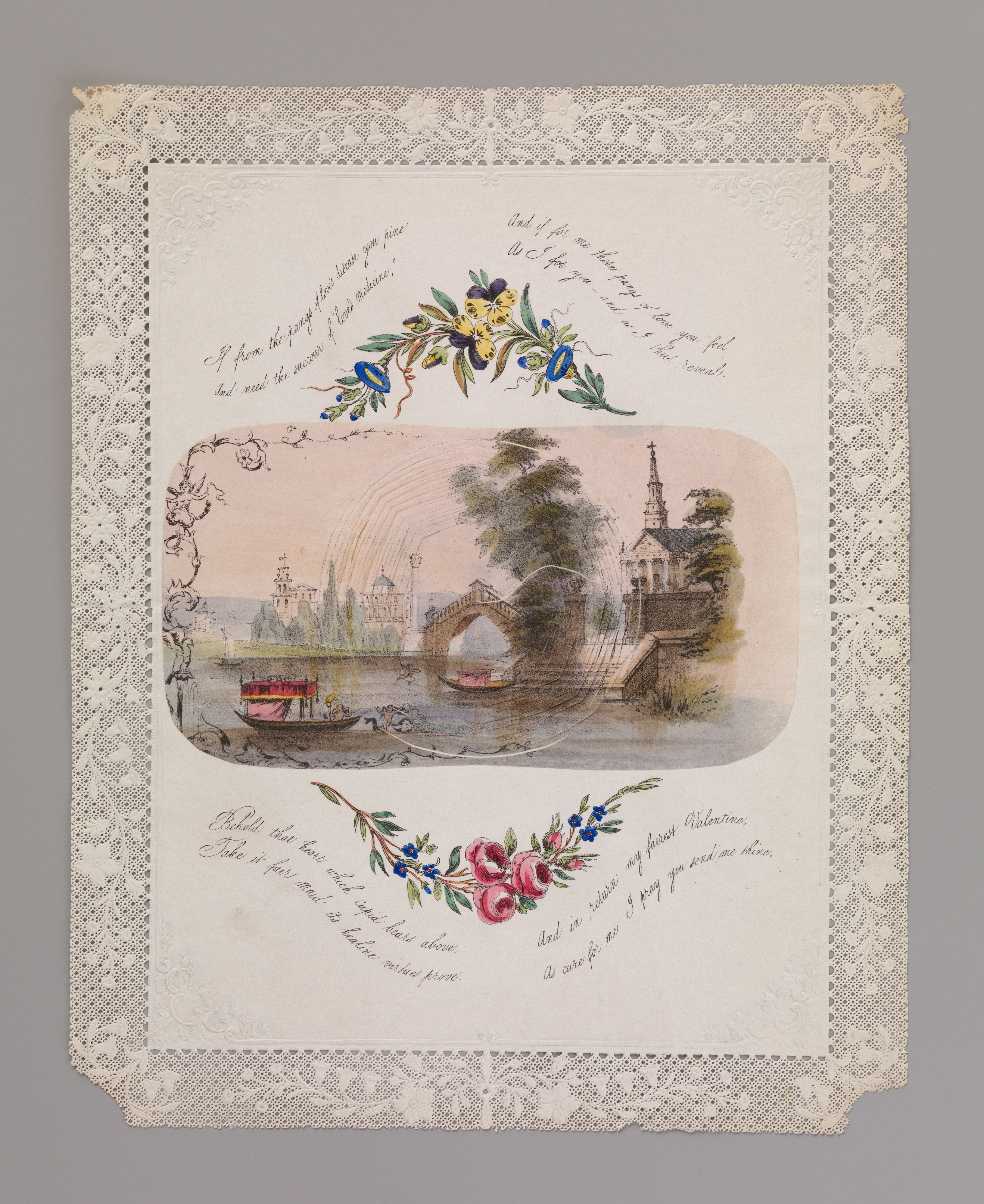 Antique Lace Valentine Greeting Card