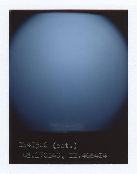 Polaroid with Handwritten Coordinates