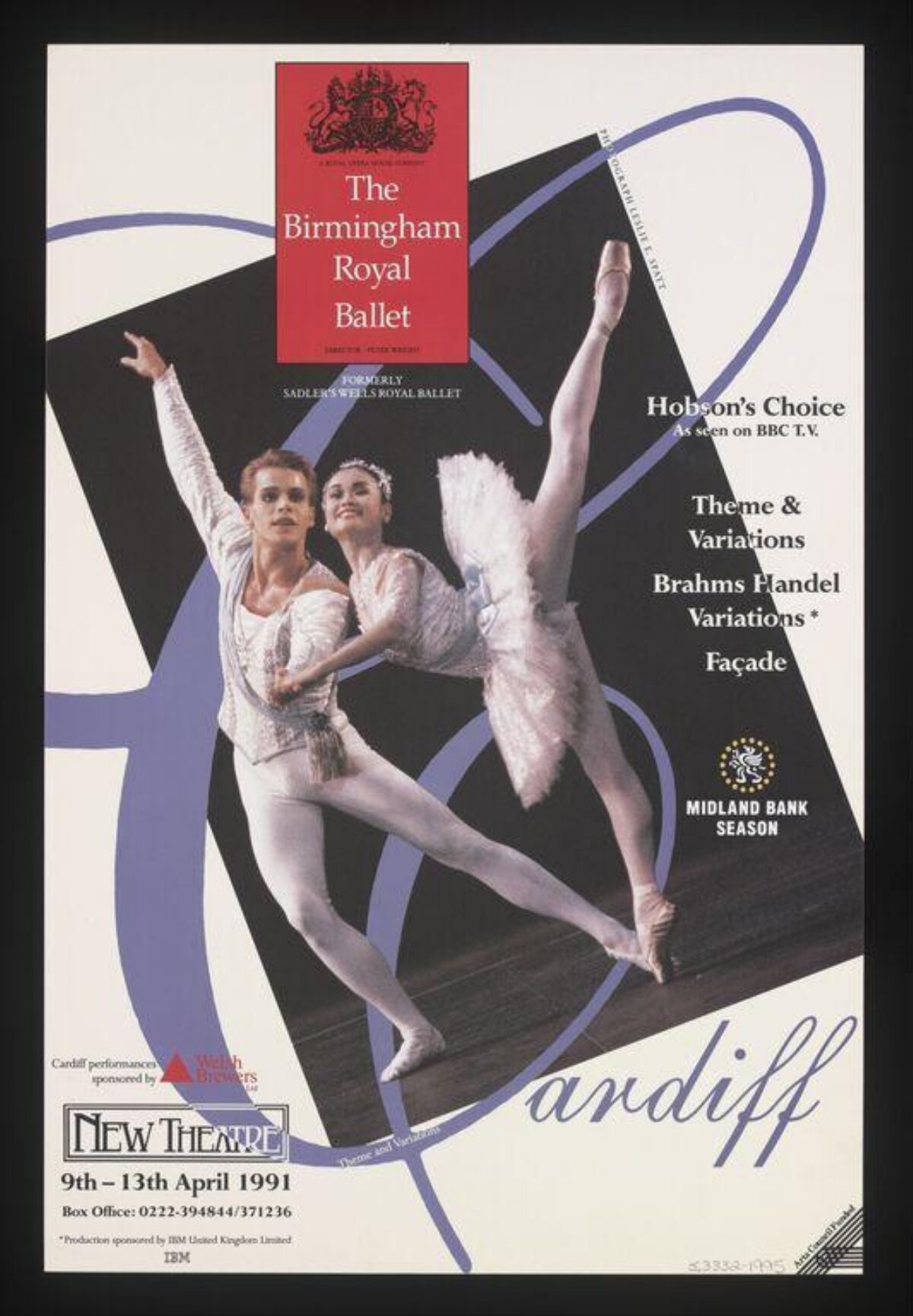 Birmingham Royal Ballet Cardiff Performance Poster