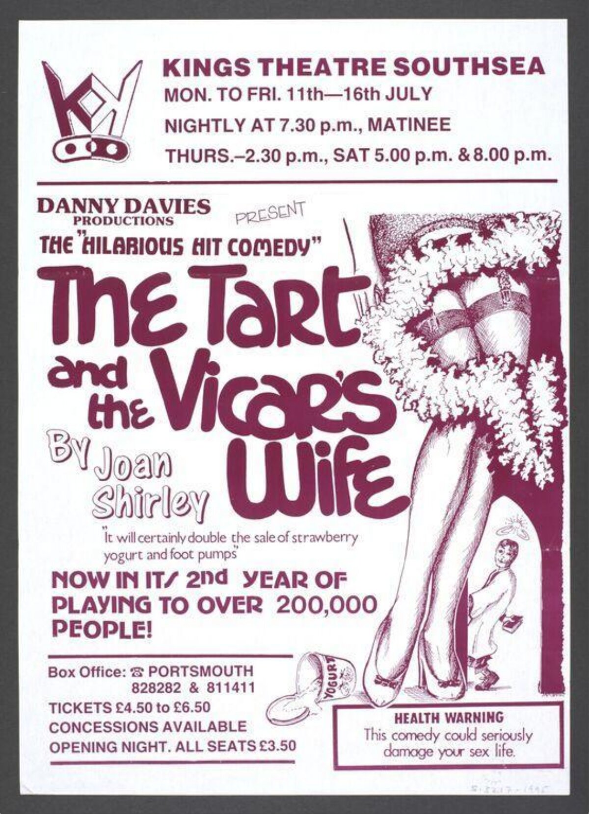 The Tart and the Vicar's Wife Play Flyer