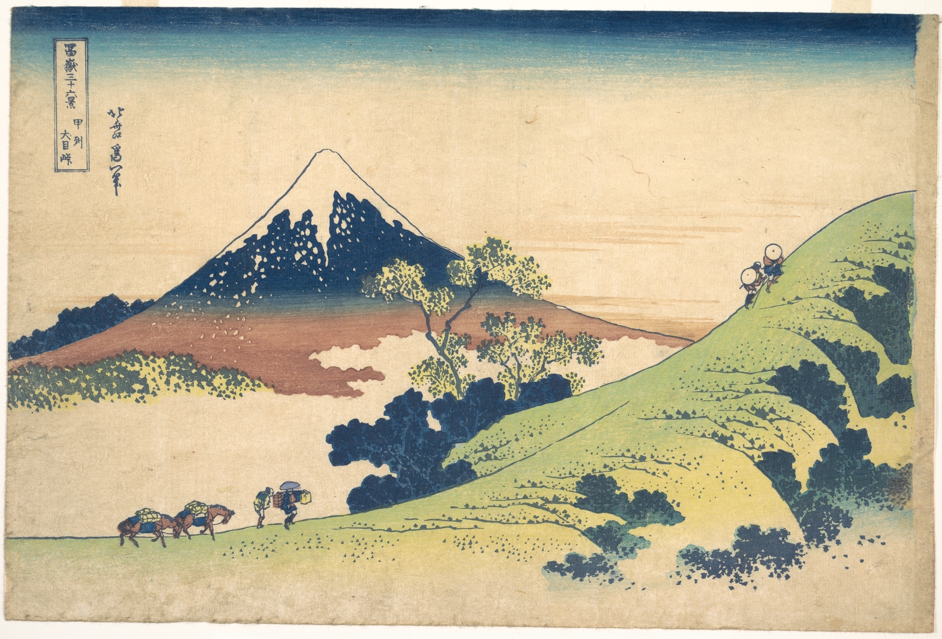 Ukiyo-e View of Mount Fuji