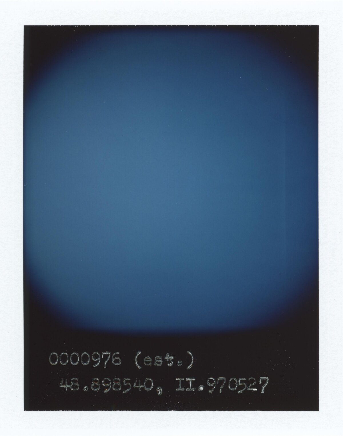 Blue Gradient Sky With Coordinates