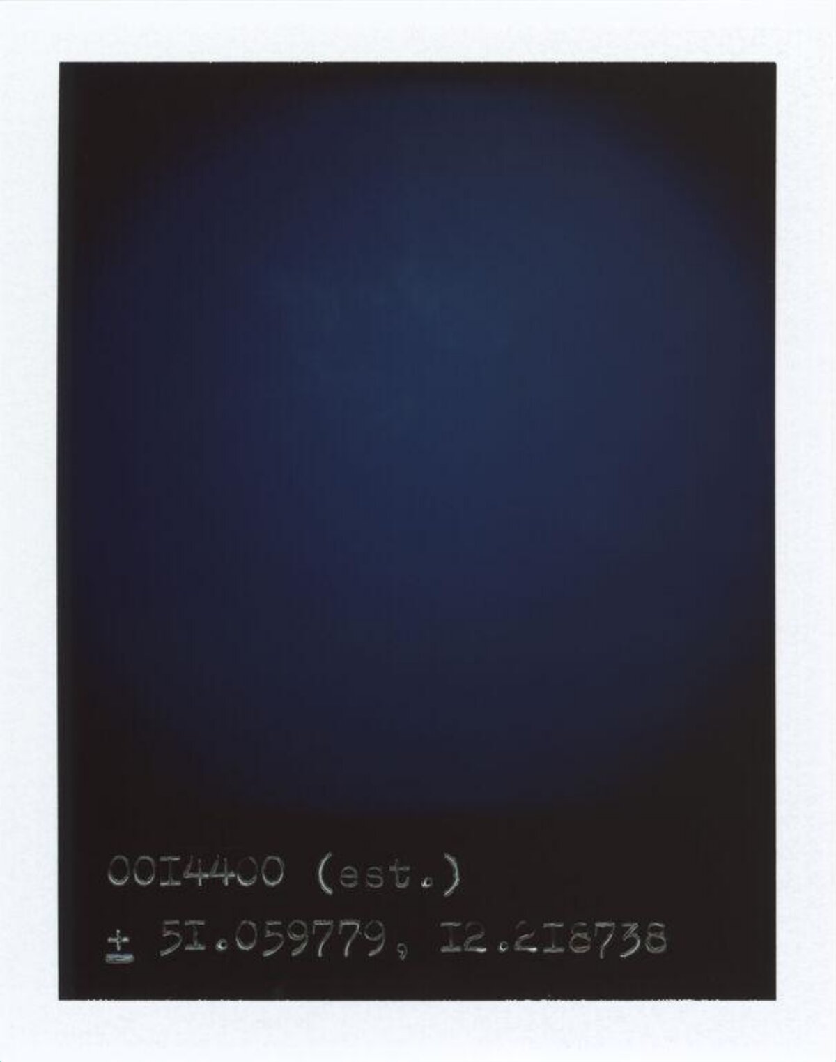 Handwritten Coordinates On Dark Background