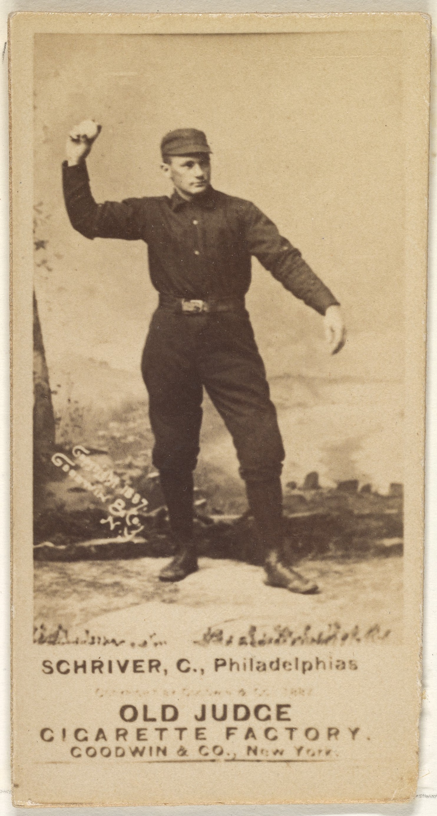 Vintage Old Judge Baseball Cigarette Card