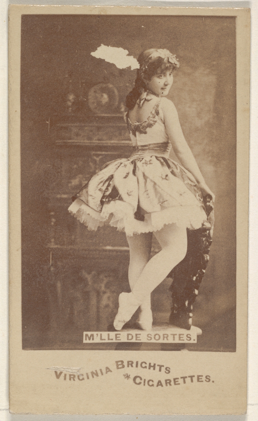 Vintage Dancer Cigarette Card Portrait