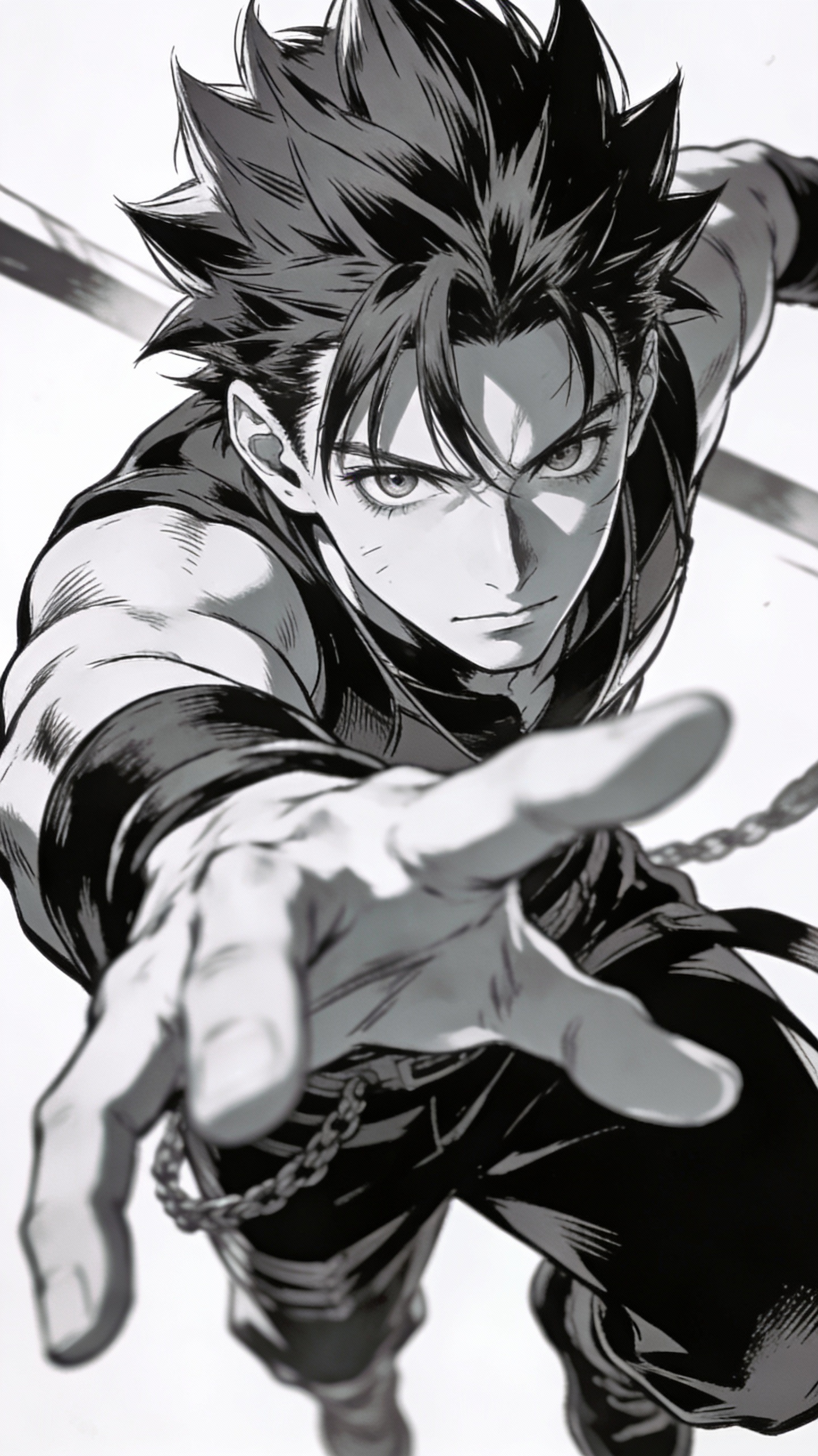 Male Anime Character Reaching Forward
