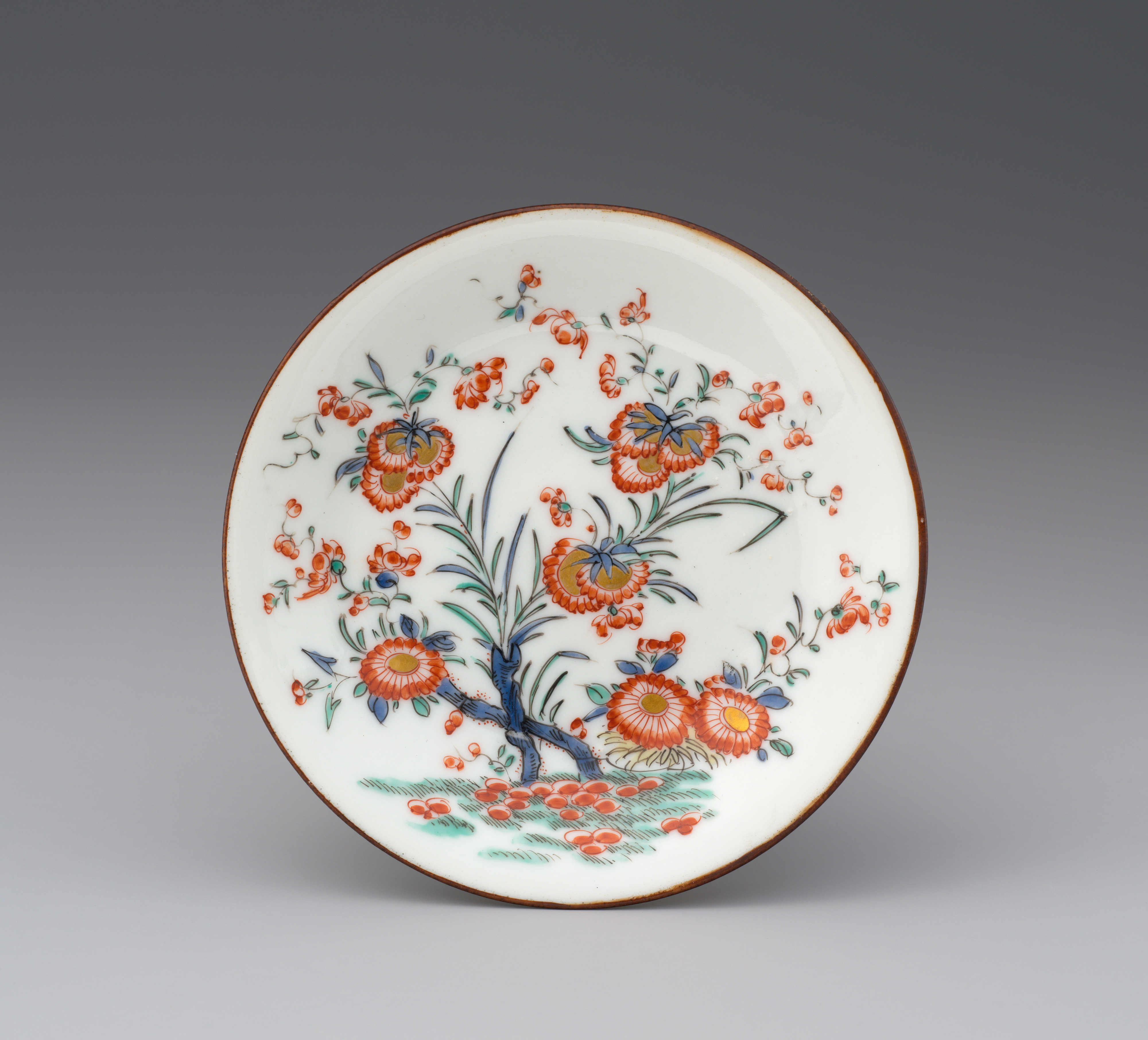 Floral Decorated Porcelain Plate