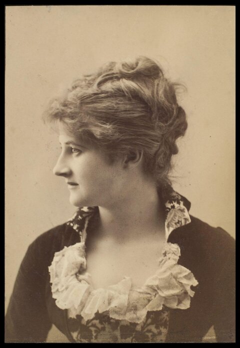 Vintage Profile Portrait of a Woman
