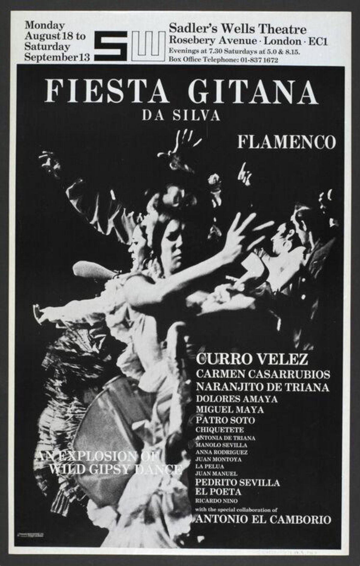 Fiesta Gitana Flamenco Performance Poster