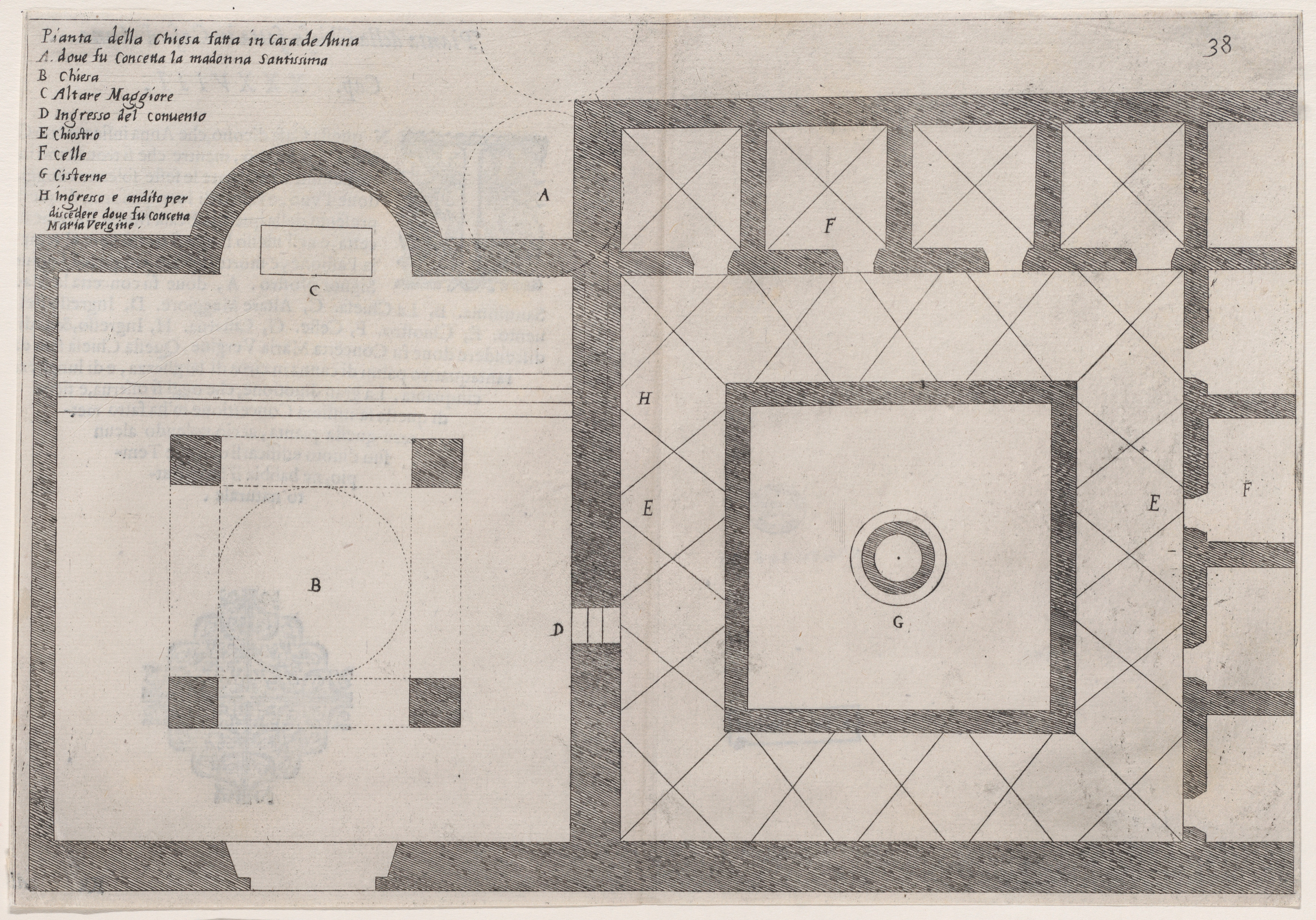 Antique Italian Church Floor Plan
