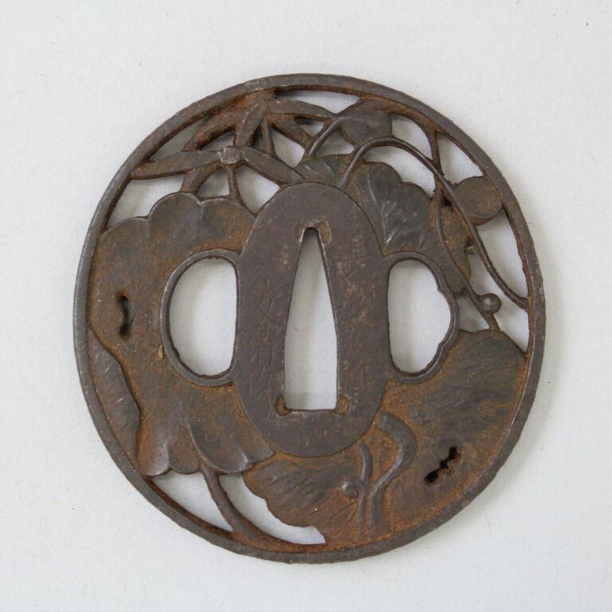 Openwork Carved Iron Sword Tsuba