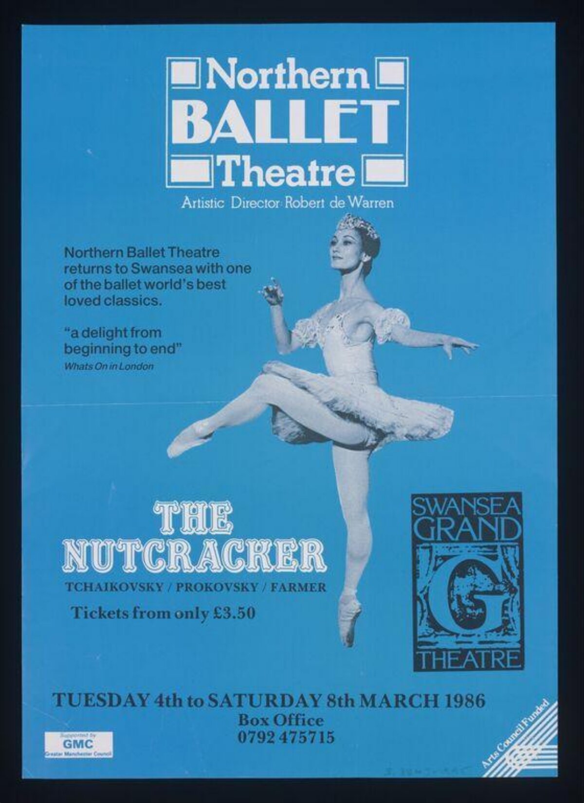 1986 Northern Ballet Nutcracker Poster