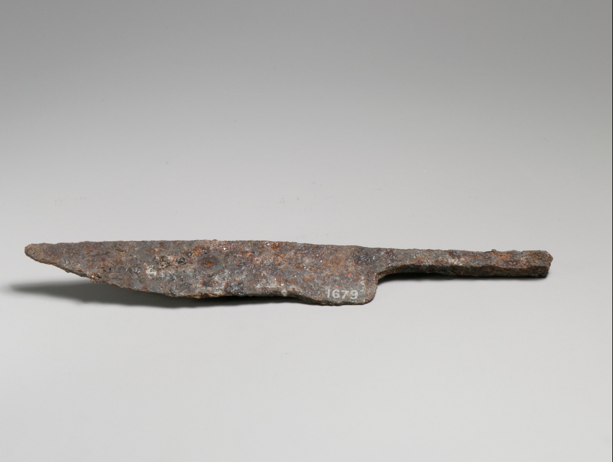 Ancient Rusty Iron Spearhead
