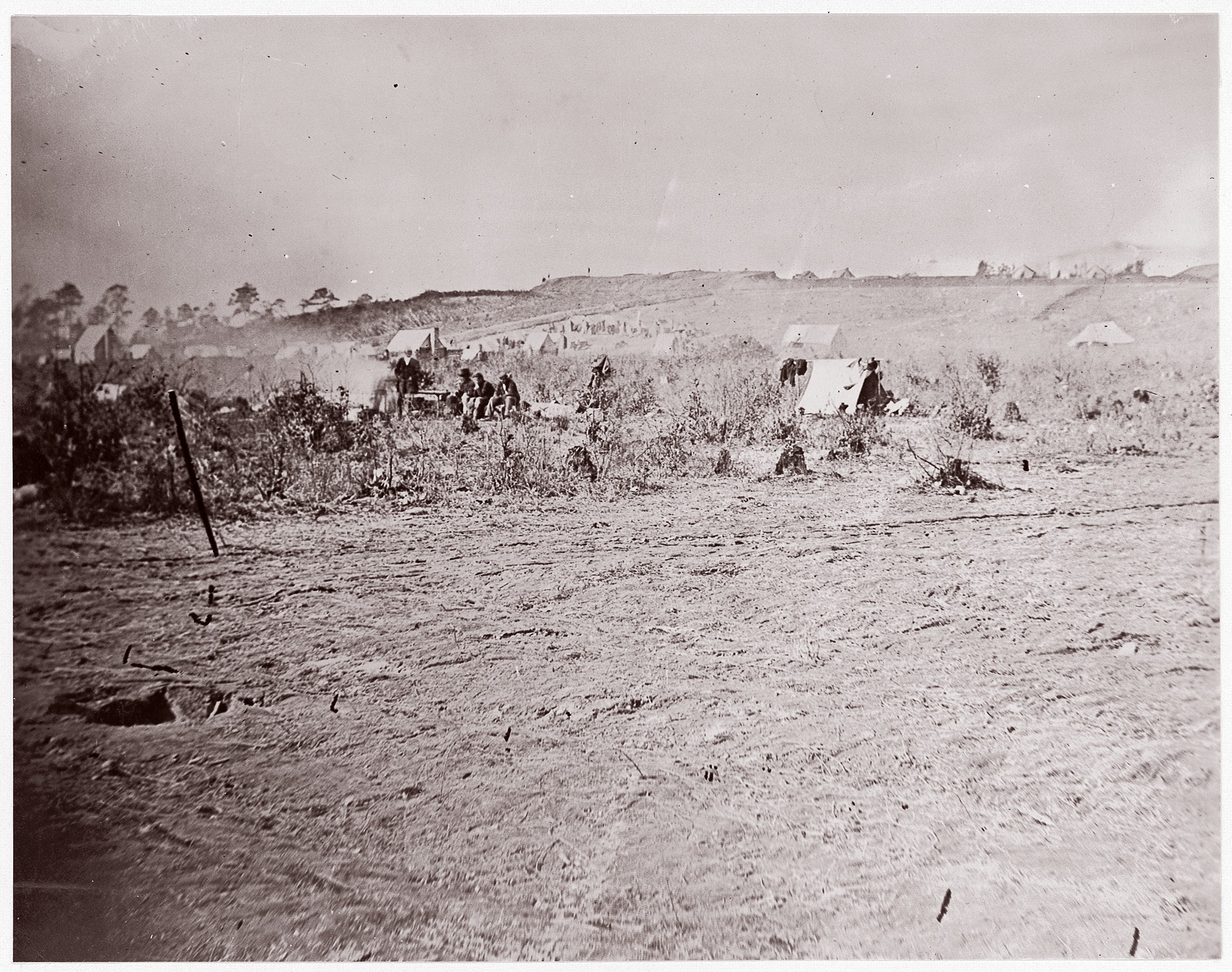19th Century Military Camp Scene