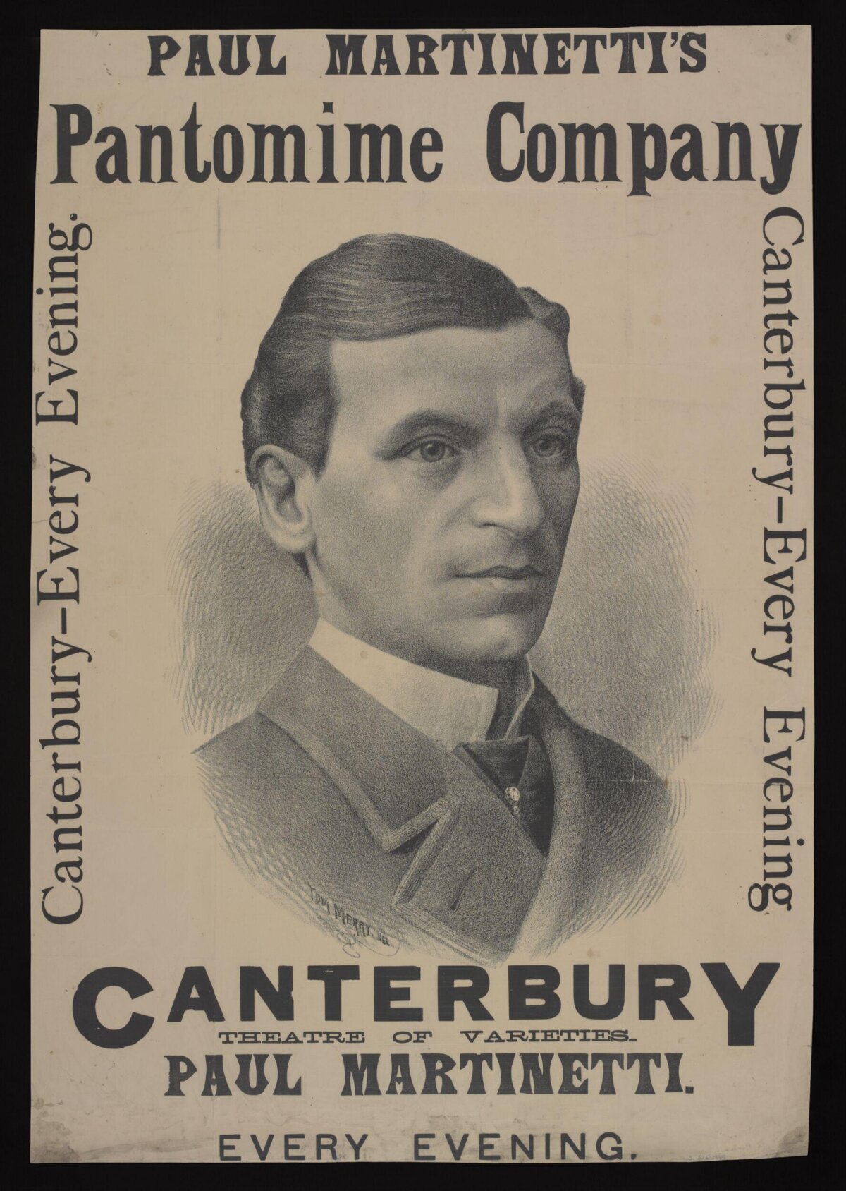 Paul Martinetti Pantomime Company Poster