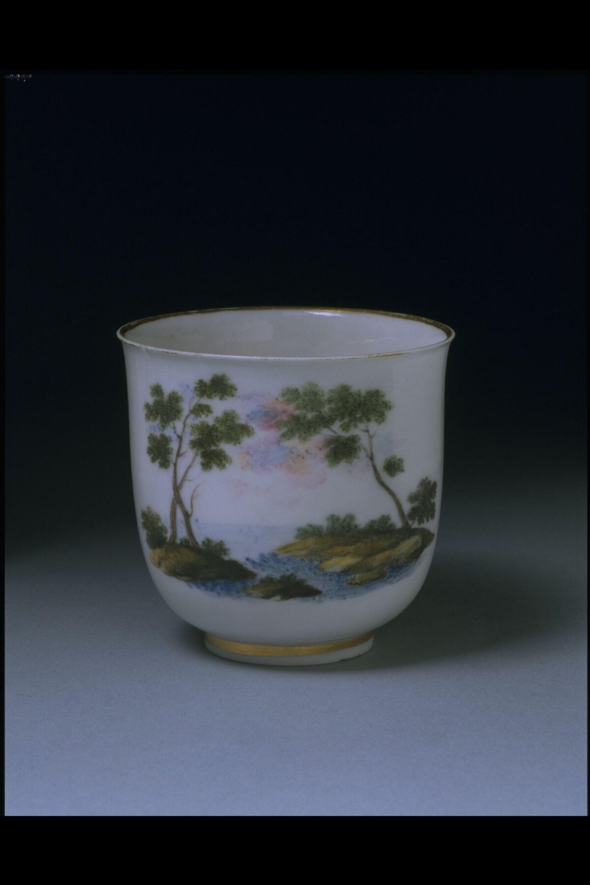Landscape Painted Porcelain Cup