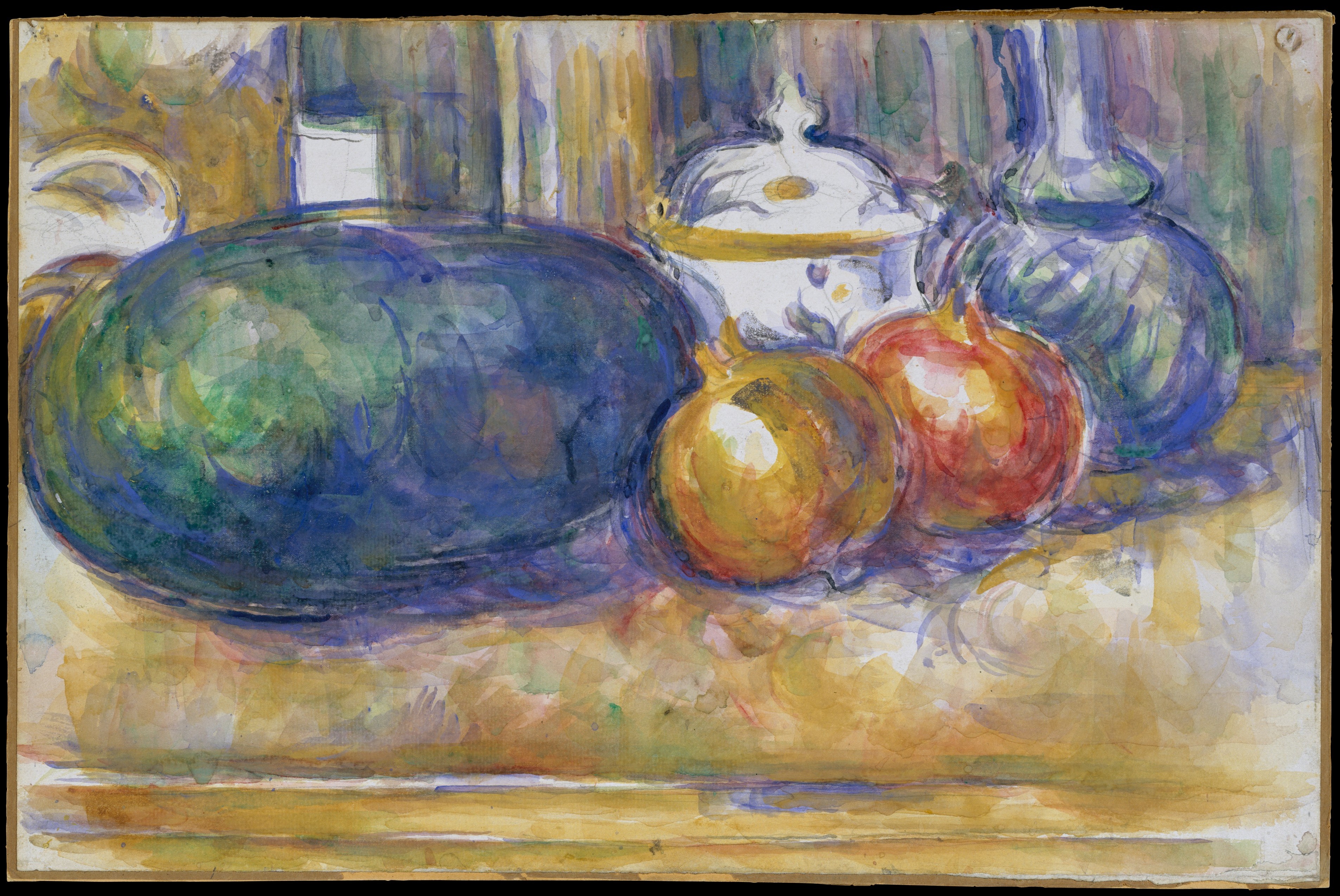 Still Life with Watermelon and Pomegranates