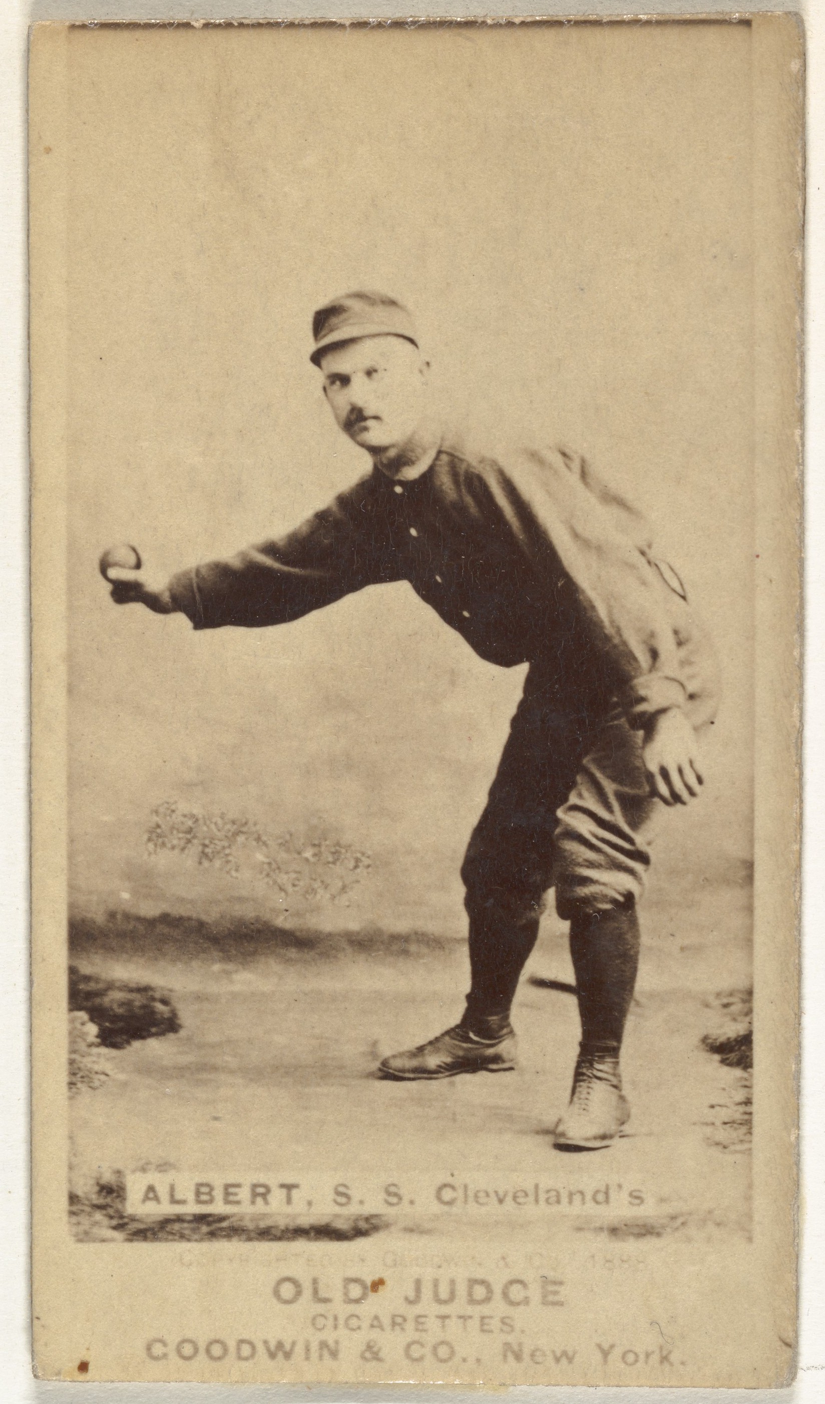 Old Judge Cleveland Baseball Cigarette Card
