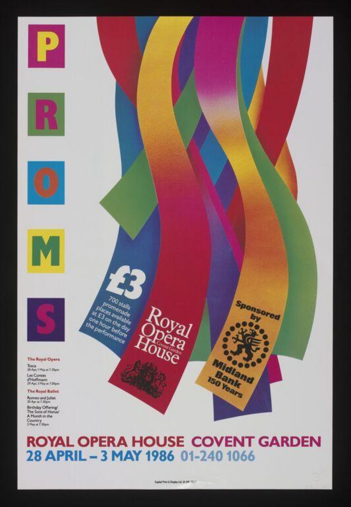 1986 Royal Opera House Proms Poster