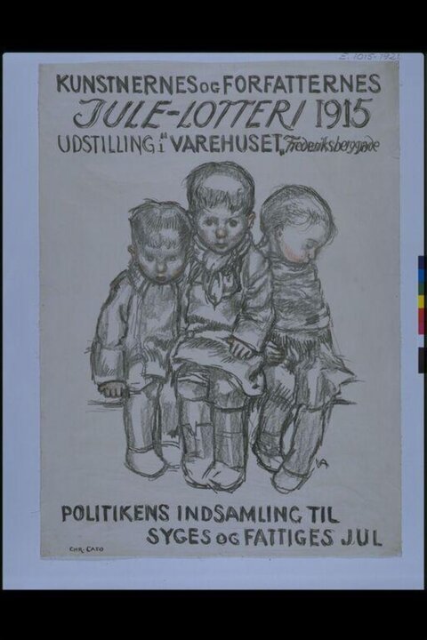 1915 Danish Christmas Lottery Poster