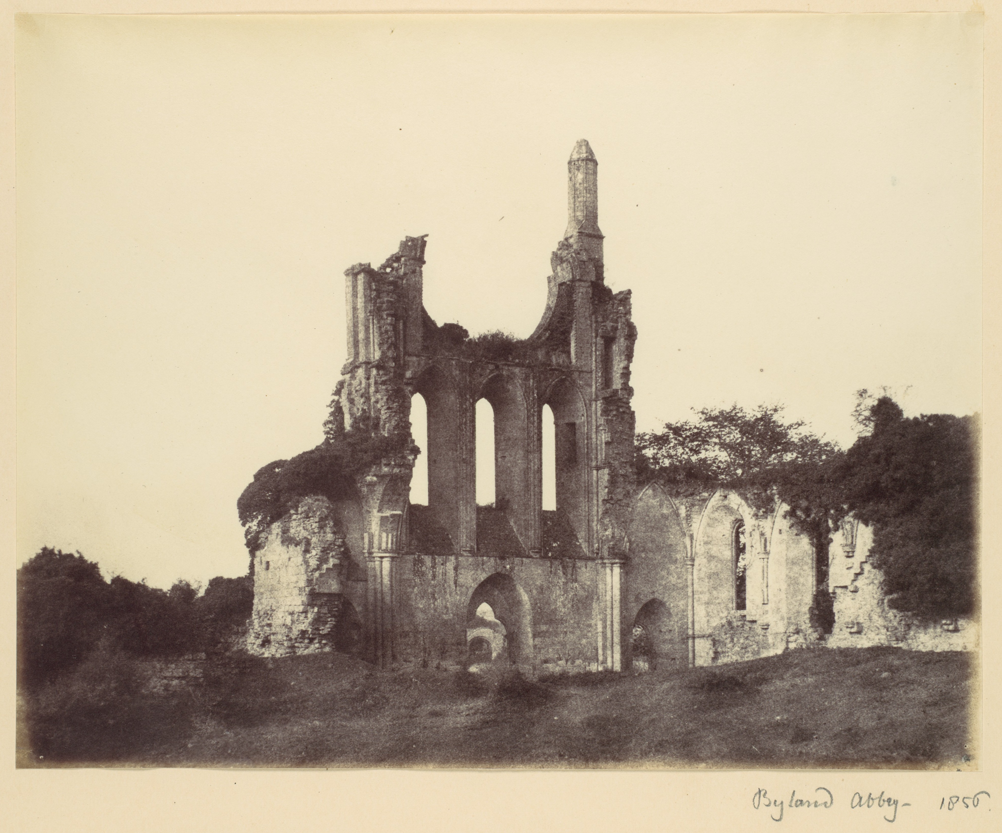 Byland Abbey Ruins 1856