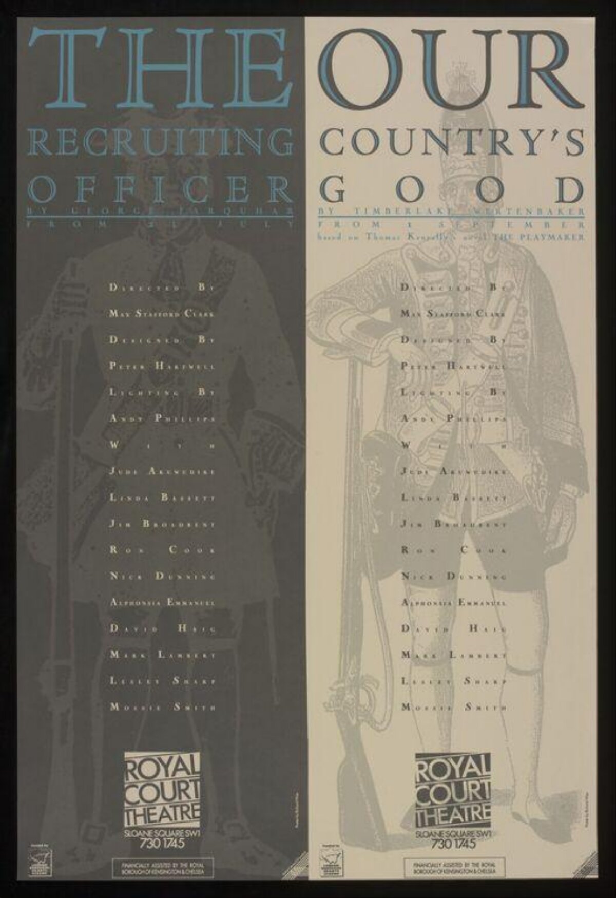 Royal Court Theatre Double Play Poster