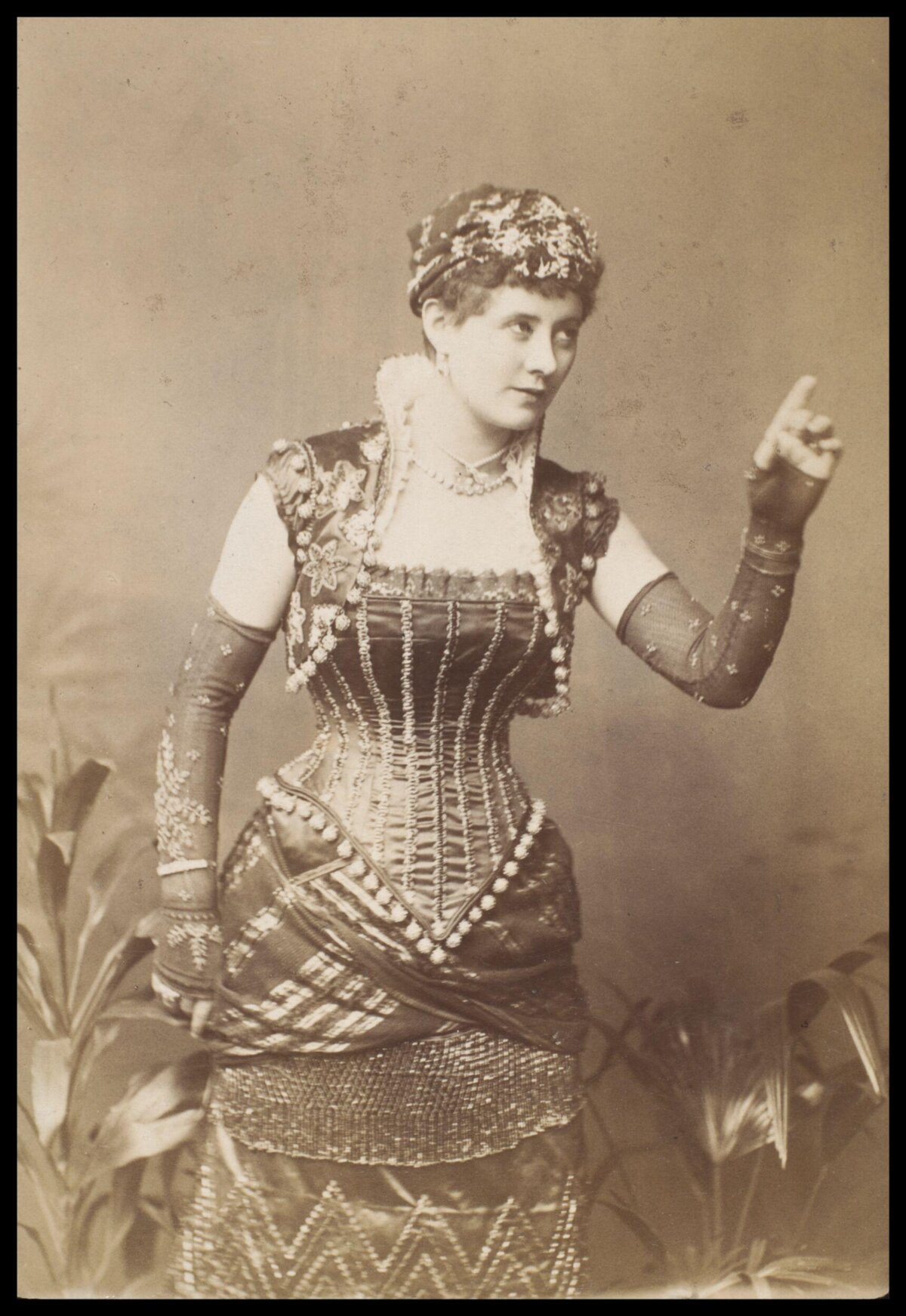 Sepia Victorian Actress Studio Portrait