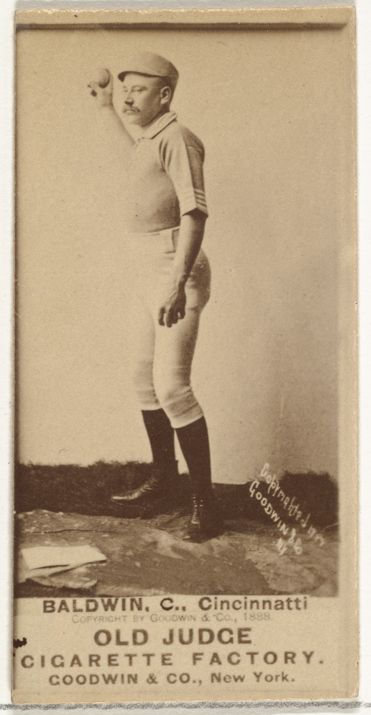 1888 C. Baldwin Baseball Cigarette Card