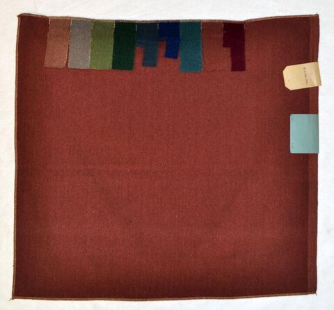 Brown Fabric Color Swatch Card