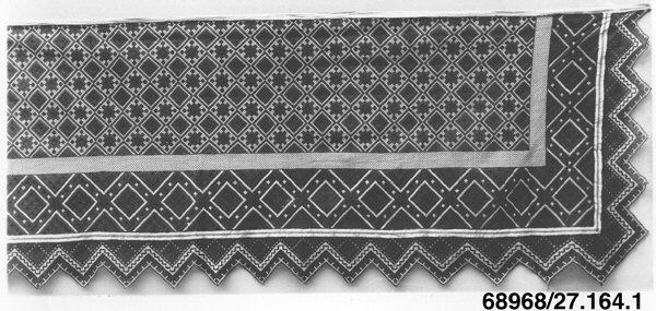 Vintage Geometric Pattern Woven Textile
