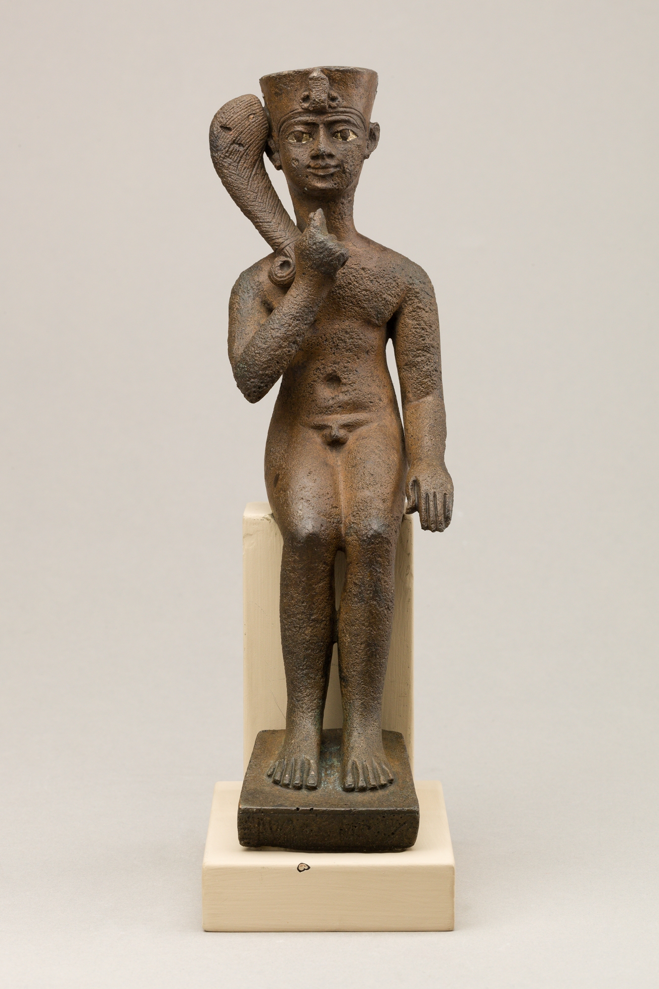 Ancient Egyptian Seated Bronze Statue