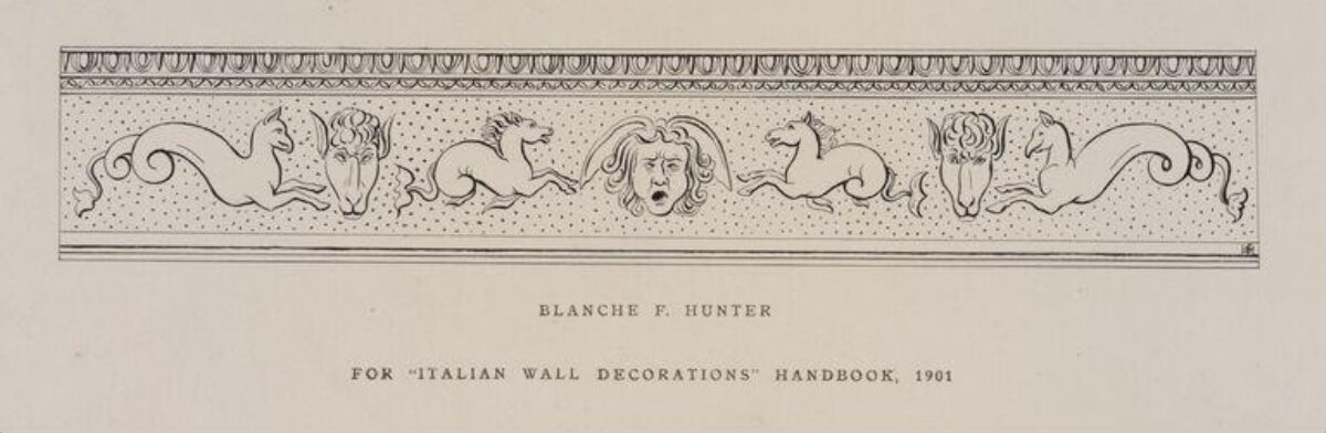 1901 Italian Wall Decoration Border
