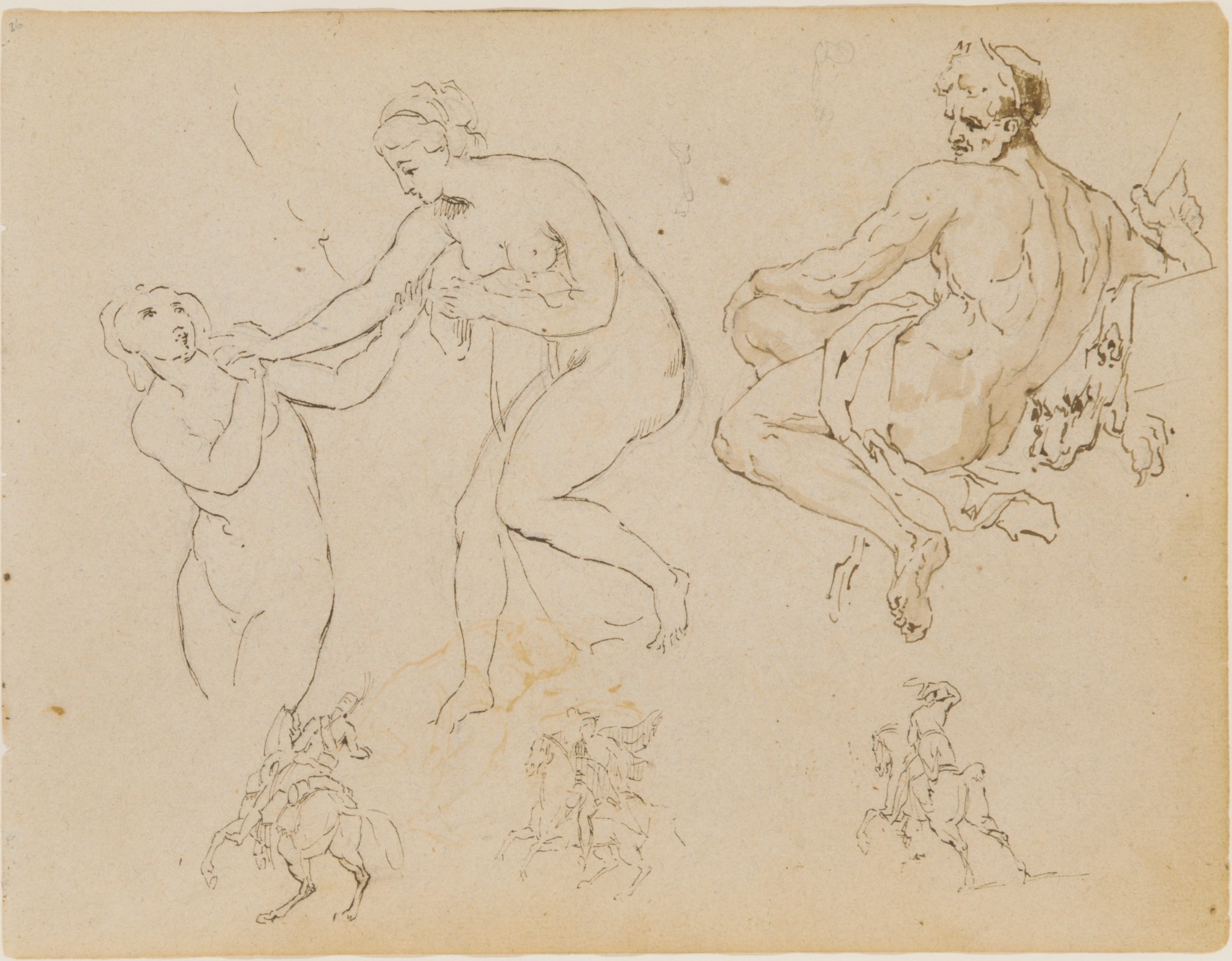 Figure and Horse Study Sketches