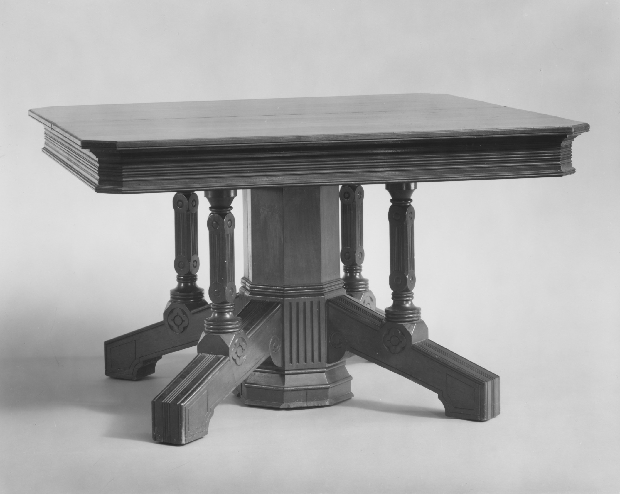 Antique Carved Wooden Center Table