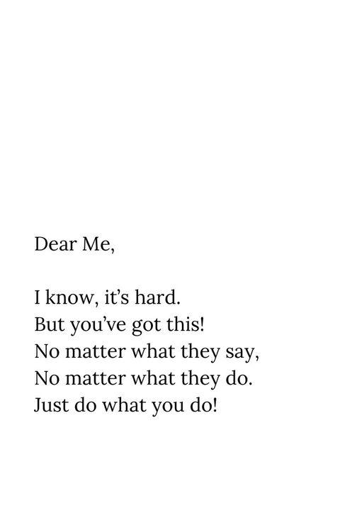 Encouraging Note to Self