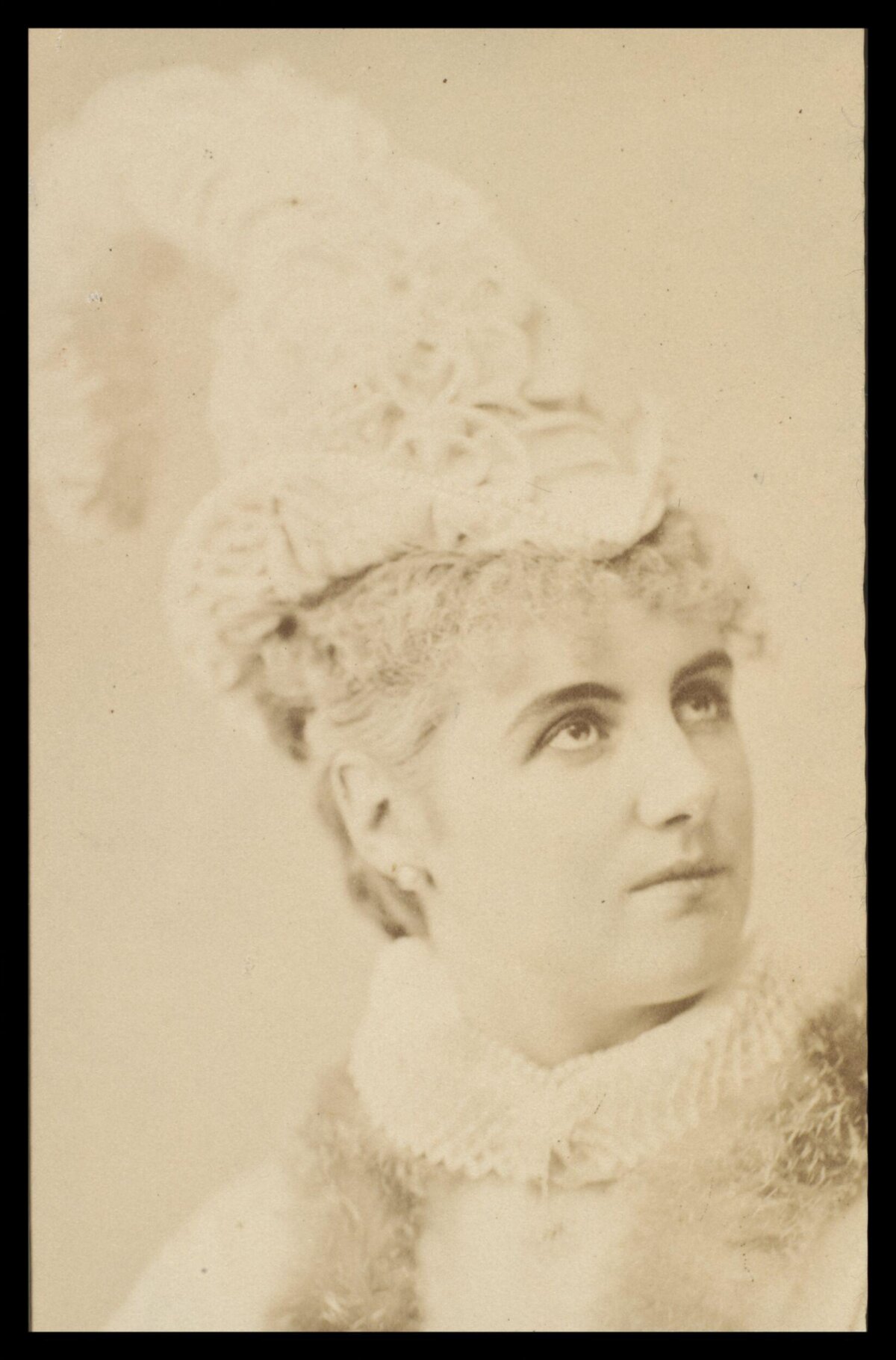 Vintage Sepia Portrait of Victorian Woman