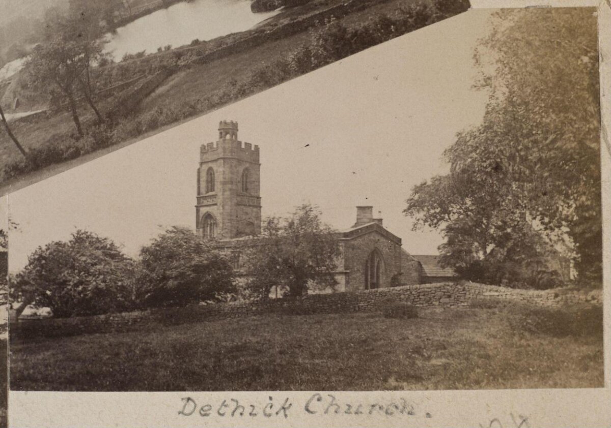 Vintage View of Dethick Church