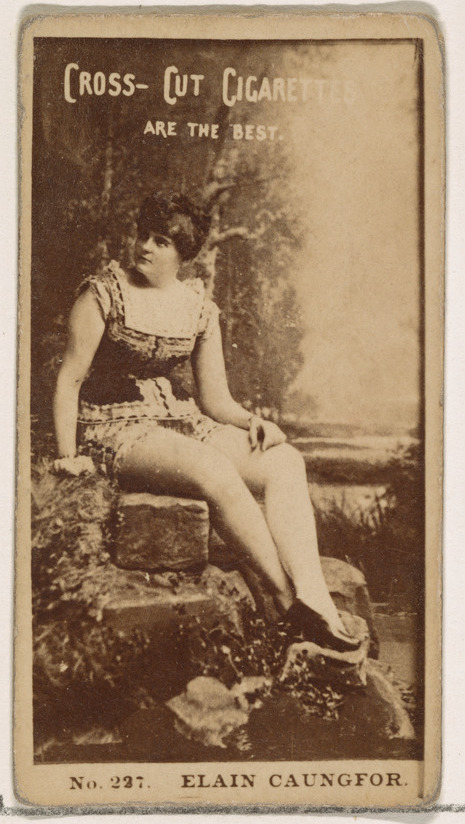 Vintage Cigarette Card of Elain Caungfor