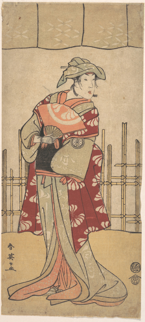Japanese Ukiyo-e Standing Actor