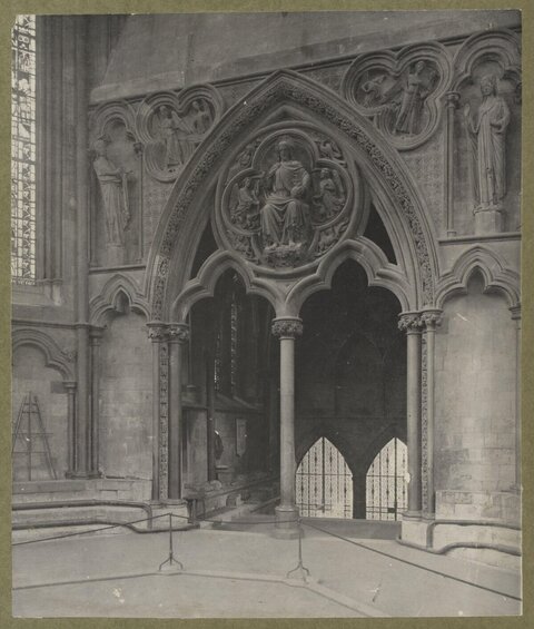 Gothic Cathedral Carved Screen Interior
