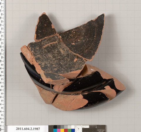 Ancient Black-glazed Pottery Fragments