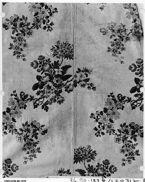Vintage Floral Woven Textile