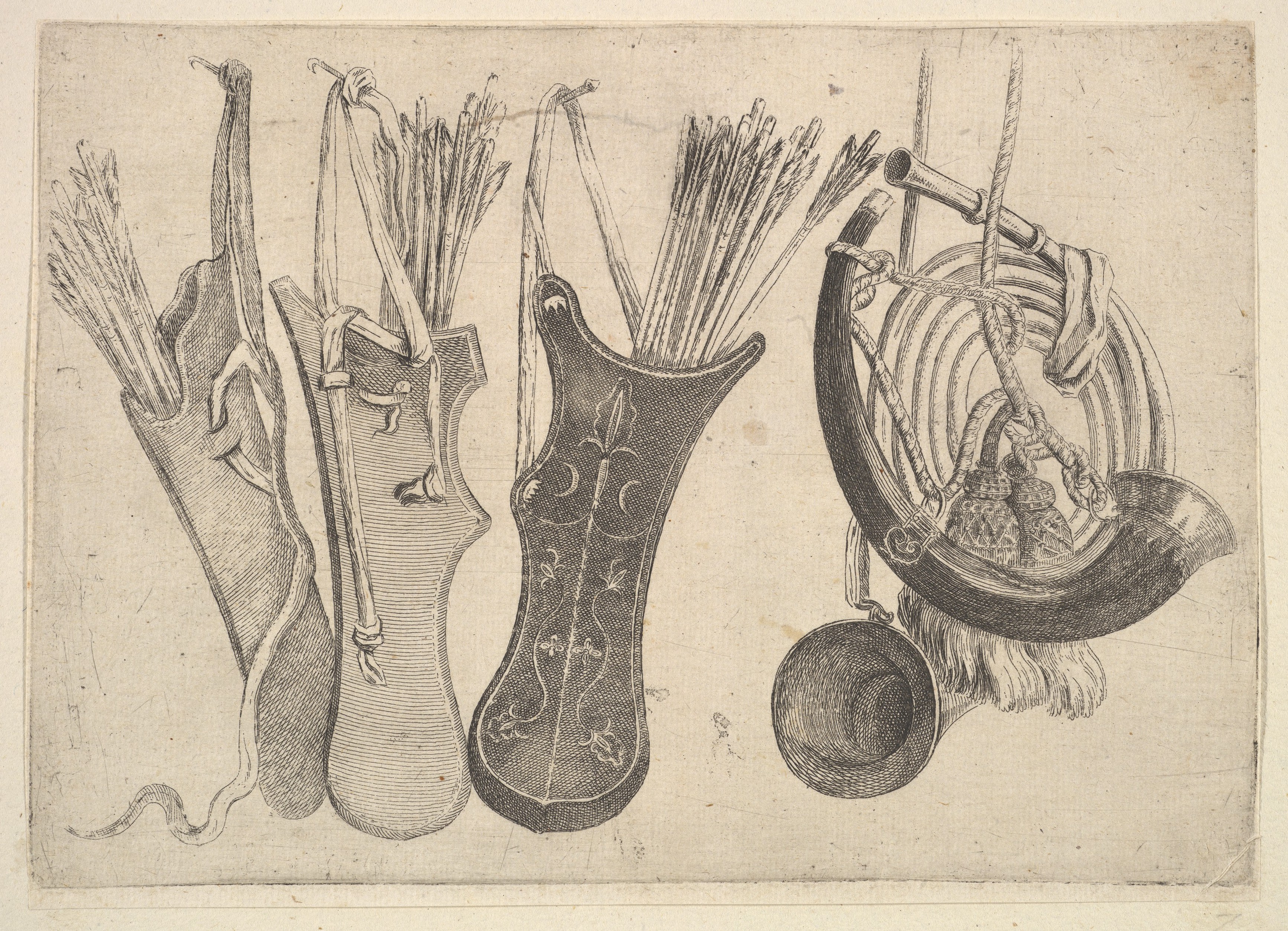 Etching of Archery and Hunting Gear