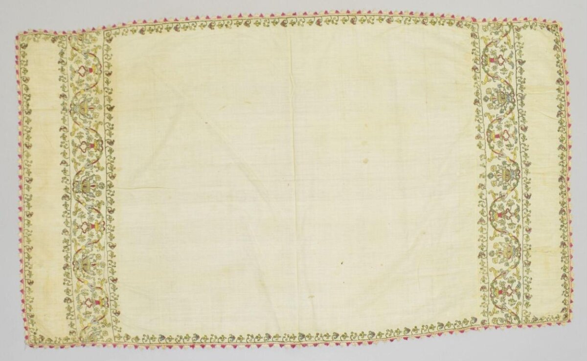 Antique Embroidered Textile Panel