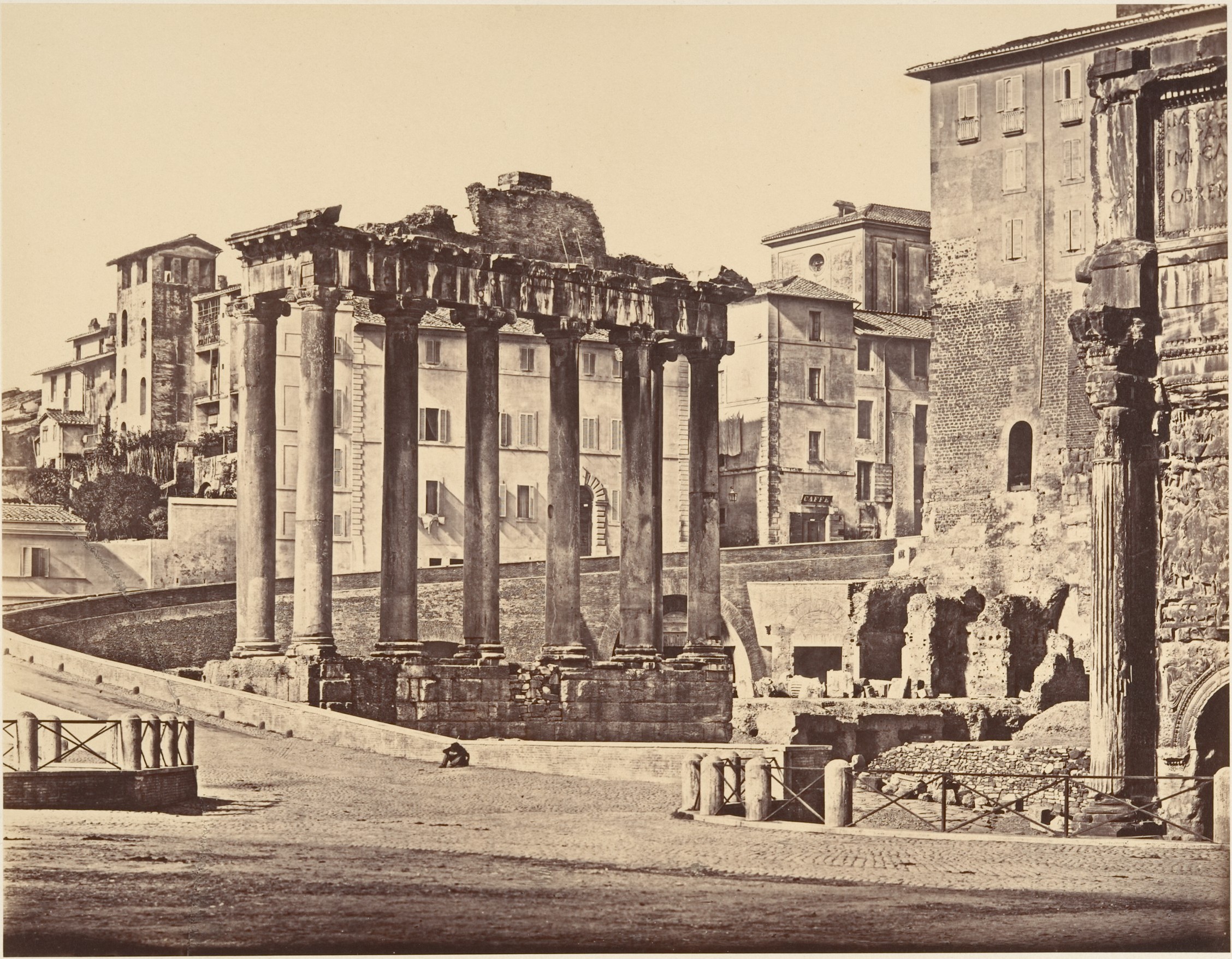 Ancient Roman Temple Ruins in Rome