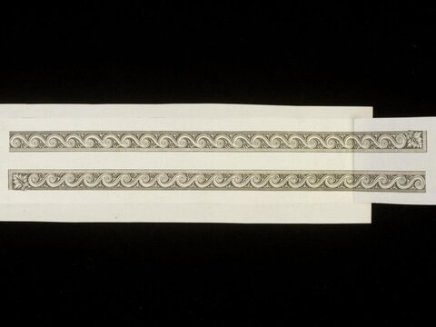 Vintage Repeating Scroll Ornament Borders